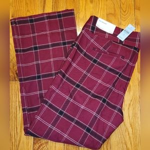 Ann Taylor Factory "The Trouser" Plaid 12P